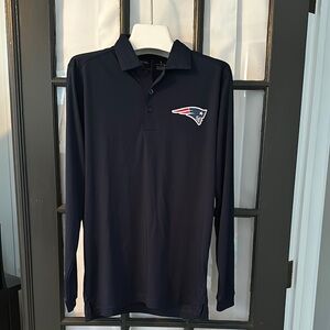 NFL New England Patriots long sleeve polo top nwot (S)